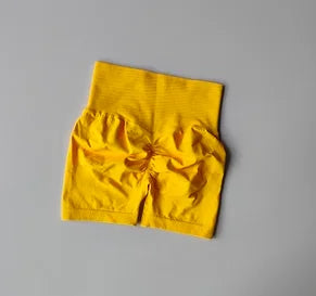 Lumora Peach Sculpt High-Waist Active Shorts