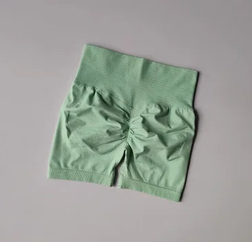 Lumora Peach Sculpt High-Waist Active Shorts