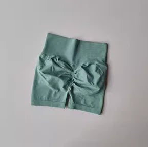 Lumora Peach Sculpt High-Waist Active Shorts